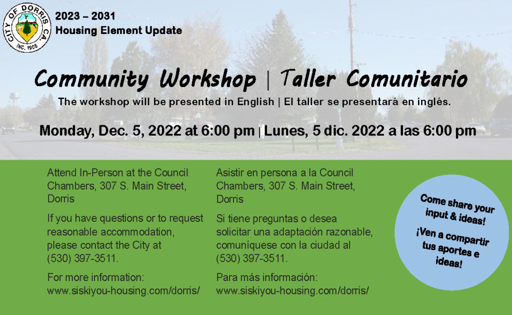 Community Workshop Flyer